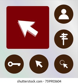 click icons vectors