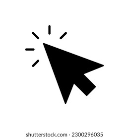 Click icon,vector illustration. click icon illustration isolated on White background..eps