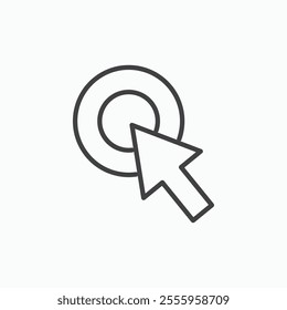 Click isolated icon. vector illustration.