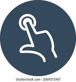 Click Isolated Vector icon which can easily modify or edit

