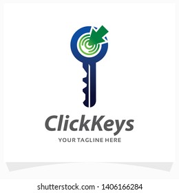 Click Keys Logo Design Template