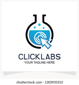 Click Labs Logo Design Template Inspiration