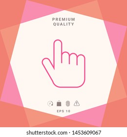 Click line icon. Graphic elements for your design