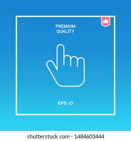 Click line icon. Graphic elements for your design