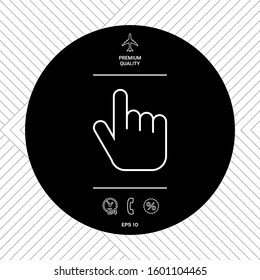 Click line icon. Graphic elements for your design