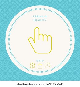 Click line icon. Graphic elements for your design