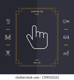 Haga clic en el icono de línea. Elementos gráficos para el diseño