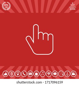 Haga clic en el icono de línea. Elementos gráficos para el diseño