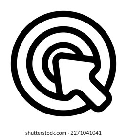 click line icon vector design template and illustration