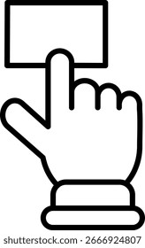 Click Line vector Icon Design