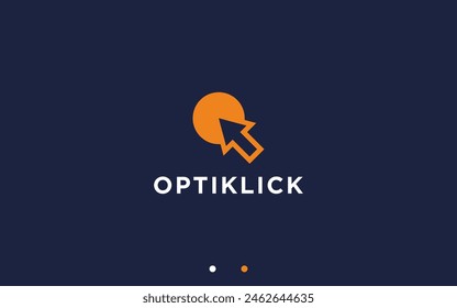 Ilustración de silueta de Vector de diseño de logotipo Hacer clic