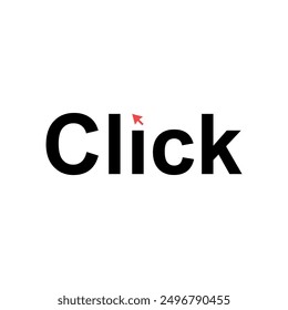 Click Logo Vector Design, Click Symbol
