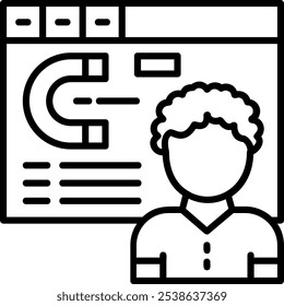 Clique no mapa Ícone de vetor Símbolo de design