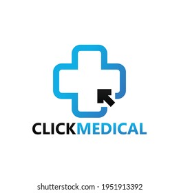 Click medical logo template design