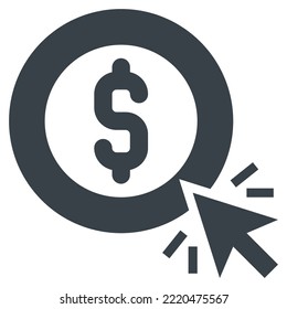 click modern concept ui ux icon for website, app, presentaion, flyer, brochure etc.
