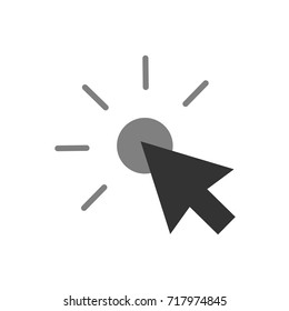 click mouse button vector