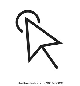 Click, mouse, computer icon vector image.Can also be used for user interface. Suitable for mobile apps, web apps and print media.