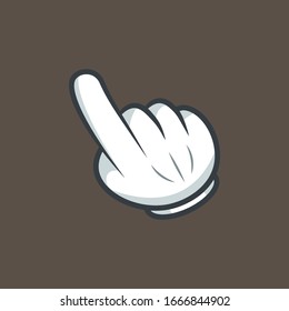 Click Mouse Icon In Comic Style. Pointer Vector Cartoon Illustration On White Isolated Background. Hand Push Button Business Concept Splash Effect.