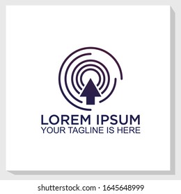 click network logo template design vector, technology logo design inspiration