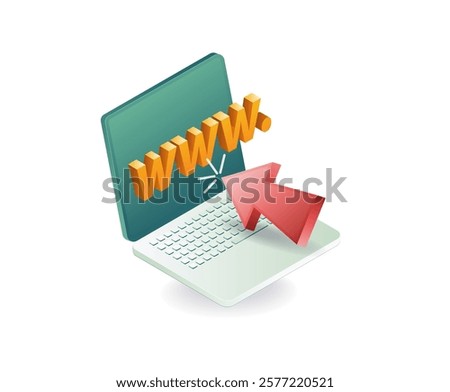 Click on the internet information link on your computer
