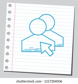 Click on social network