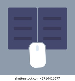 Hacer clic en Libro de texto elegante de moda de Vector colorido atractivo diseño útil Ilustración de fondo colorido.eps