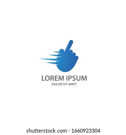 Click online store logo icon vector design