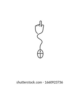 Haga clic en el diseño vectorial del logotipo de la tienda en línea