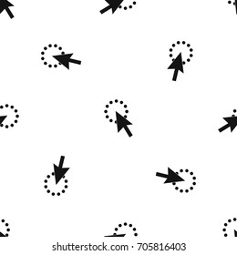 Click pattern repeat seamless in black color for any design. Vector geometric illustration