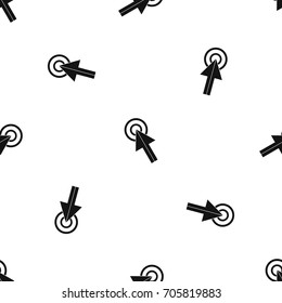 Click pattern repeat seamless in black color for any design. Vector geometric illustration