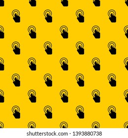 Click pattern seamless vector repeat geometric yellow for any design