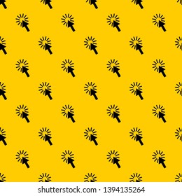 Click pattern seamless vector repeat geometric yellow for any design
