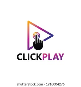 Haga clic en el diseño de la plantilla de logotipo de medios de reproducción