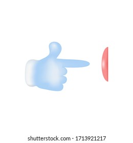 Click Pointer Icon Vector Template Flat Design