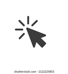 Click Pointer Icon Vector Template Flat Design