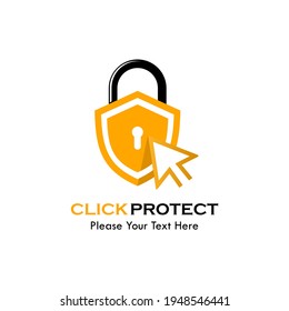 Click protect logo template illustration