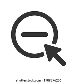 Click to remove icon, vector graphics