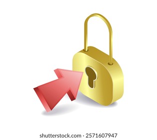 Click the security padlock symbol