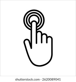 Conjunto de iconos de selección de Hacer clic. Símbolo aislado fondo blanco. Ilustración vectorial. color editable.