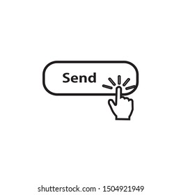 Click Send Icon. Click Vector Icon Symbol, By Clicking The Send Icon