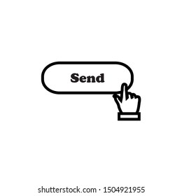 Click Send Icon. Click Vector Icon Symbol, By Clicking The Send Icon