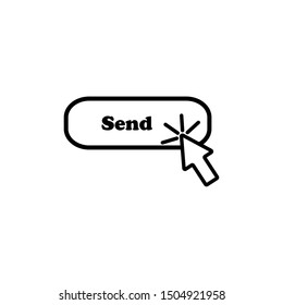 Click Send Icon. Click Vector Icon Symbol, By Clicking The Send Icon