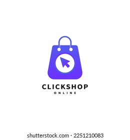 haga clic en el diseño del logotipo del icono de tienda en línea 3