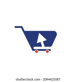 haga clic en el diseño de icono del logotipo de tienda. plantilla de diseño de logotipo de tienda en línea