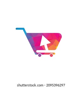 haga clic en el diseño de icono del logotipo de tienda. plantilla de diseño de logotipo de tienda en línea