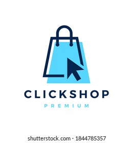 click shop logo vector icon