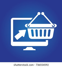 Click shopping icon design,vector