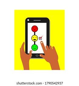 click the smile emoticon on your cellphone
