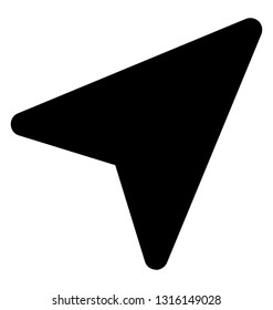 Click solid vector icon  