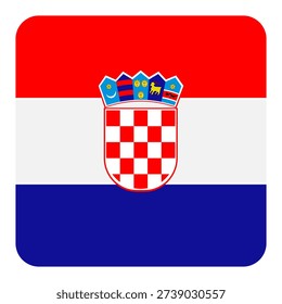 Click the square button with the Croatian flag and rounded corners.